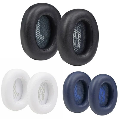 MARKENLOS 1 Paar Ersatz-Ohrpolster für JBL LIVE 650BTNC/660 BTNC Kopfhörer Schwarz/Weiß