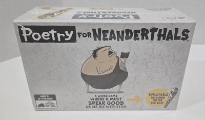 Poetry for Neanderthals Party Game by Exploding Kittens Brand, Ages 7 and up, 2+