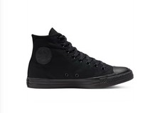 Converse Unisex ChuckTaylor AllStar HighTops, Black Monochrome, Size 6, NEW