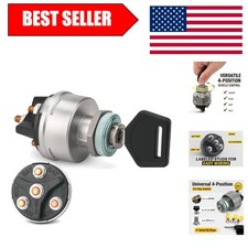 Universal 12v Ignition Key Switch - 4 Positions Accoffignstart For Vehicles