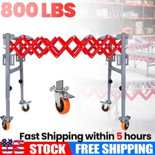 800LBS Roller Conveyor Flexible Roller Conveyor Stand w/4 Casters Max.47" Length