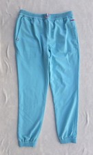 FIGS Scrub Pants Womens Small Light Blue Jogger Technical Collection Zip Pocket