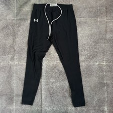 Men's Under Armour Black Running Athletic Workout Base Compression Tights Sz L