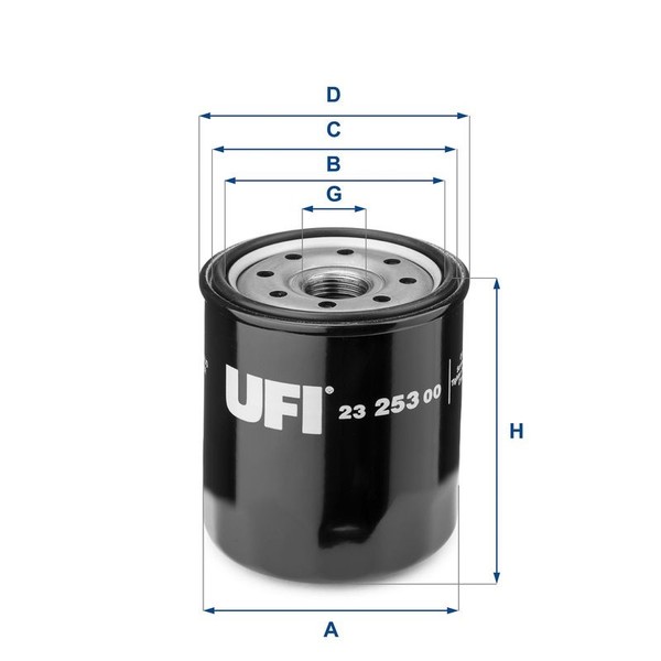 UFI ÖLfilter 23.253.00 FüR Lexus Mini Toyota-image