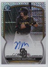 2023 Bowman Chrome Mega Box Chrome Mojo Auto Nathan Martorella #BCMA-NM
