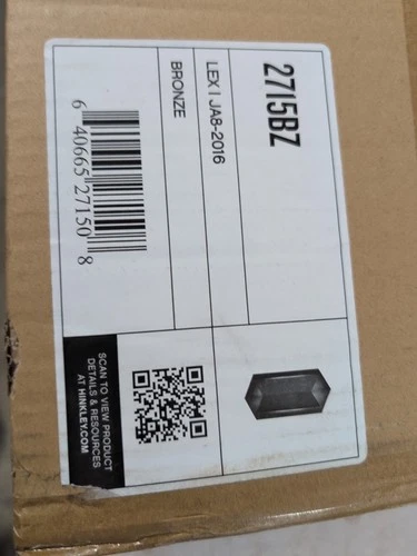 Hinkley Lighting Lex 1 Light Outdoor Large Wall Mount, Bronze - 2715BZ - Picture 2 of 3