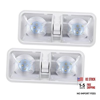 12V RV LED Lights with ON/Off Switch - Neutral 4500K 8W 600LM, Natural-2-Pack