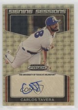 2022 Prizm Draft Picks Signing Sessions Gold Vinyl 1/1 Carlos Tavera Auto 0c2