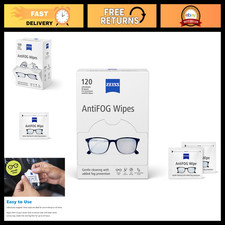 Anti-Fog Wipes for Glasses Screens, 120 Count - Anti-Static, Streak-Free Clean
