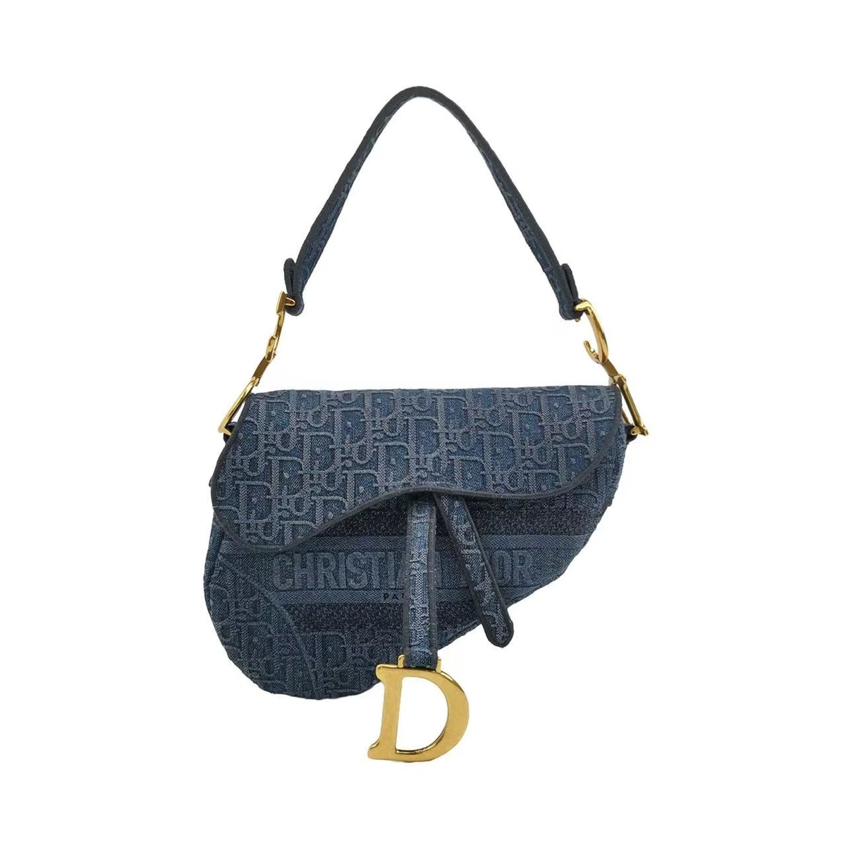 Dior Saddle Denim Exterior Medium Bags & Handbags for Women for