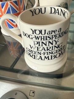 Emma Bridgewater Ceramic Mug 1/2 Pint King of Cool White hardly used.