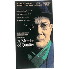 A Murder Of Quality - VHS - Denholm Elliott Christian Bale Mystery