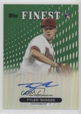 2013 Topps Finest Rookie Refractor Green 41/125 Tyler Skaggs #RA-TS Auto 6u5
