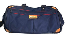 Vtg Jordache Carry On Duffle Bag 19x11x7 Sturdy Overnight Travel Luggage Blue