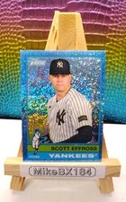 SCOTT EFFROSS 2025 Heritage High Number LIGHT BLUE SPARKLE CHROME #636 Yankees 