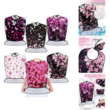 Eurzom 6 Pack Adult Bibs Reusable with Crumb Catcher Elegant Pattern