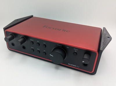 Untertischhalterung für Focusrite Scarlett 2i2 4. Generation   3D aus PETG
