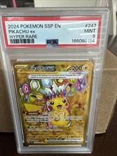 2024 POKEMON SURGING SPARKS EN PIKACHU EX HYPER RARE PSA 9 MINT 247/191 on eBay