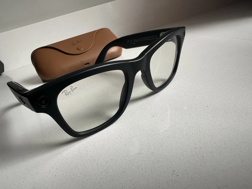 Ray-Ban Meta Wayfarer RW4006 Matte Black Graphite Used Once Excellent, photo 3 of 5