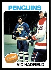 1975-76 Topps Vic Hadfield #165 - Pittsburgh Penguins