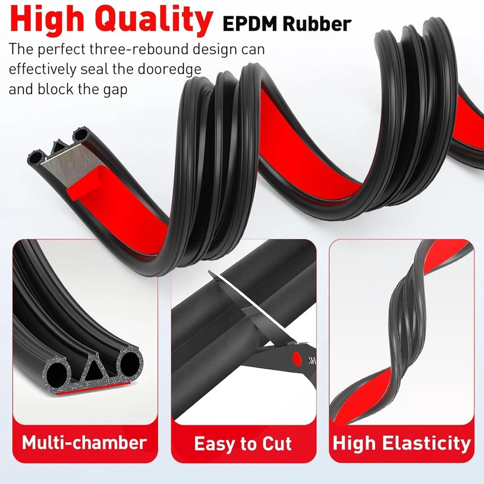 Sello de cubierta Tonneau para camioneta 13 ft 4 M con diseño de triple bombilla para camionetas, casas rodantes Foto 4 de 4