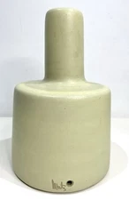 Vtg MARTZ Pottery Lamp Base Marshall Studios Signed Pale Yellow MCM Incomplete