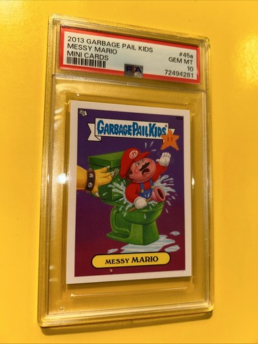 GARBAGE PAIL KIDS: MESSY MARIO #45a🔥PSA 10 GEM MINT🔥2013-GPK MINI CARDS - Picture 8 of 12