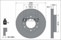 2Er-Set 2Er Set Bremsscheibe Textar 92338103 Hyundai 5176159000