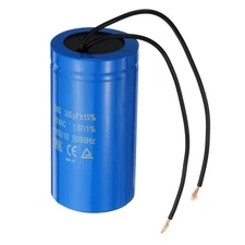 CD60 Run Capacitor, 300uF 250VAC 2 Wires 50/60Hz Motor Starting Capacitor for...