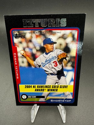 2005 Topps Black Cesar Izturis #709 26/54 Los Angeles Dodgers