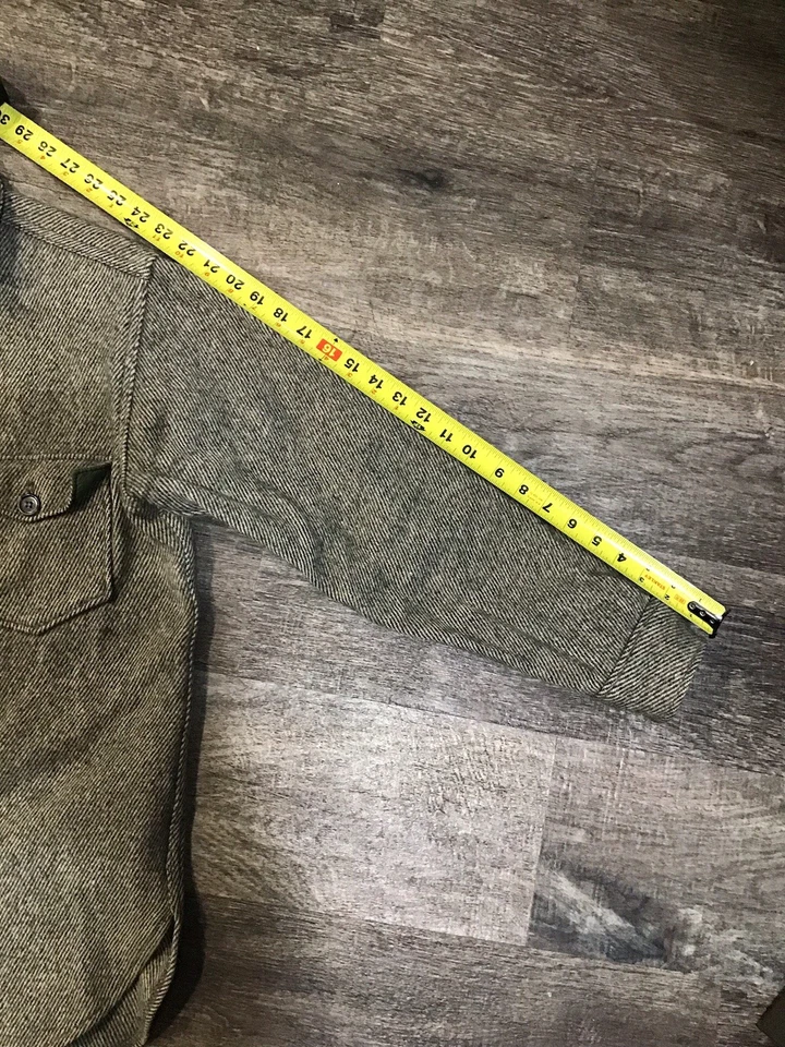 Lot-369-vintage Woolrich Shirt Made In USA Wool Flanne Men’s Size Medium - Image 3 of 4
