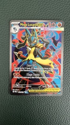 Pokemon Mega Evolution Mega Lucario ex 160/132 Full Art Near Mint English