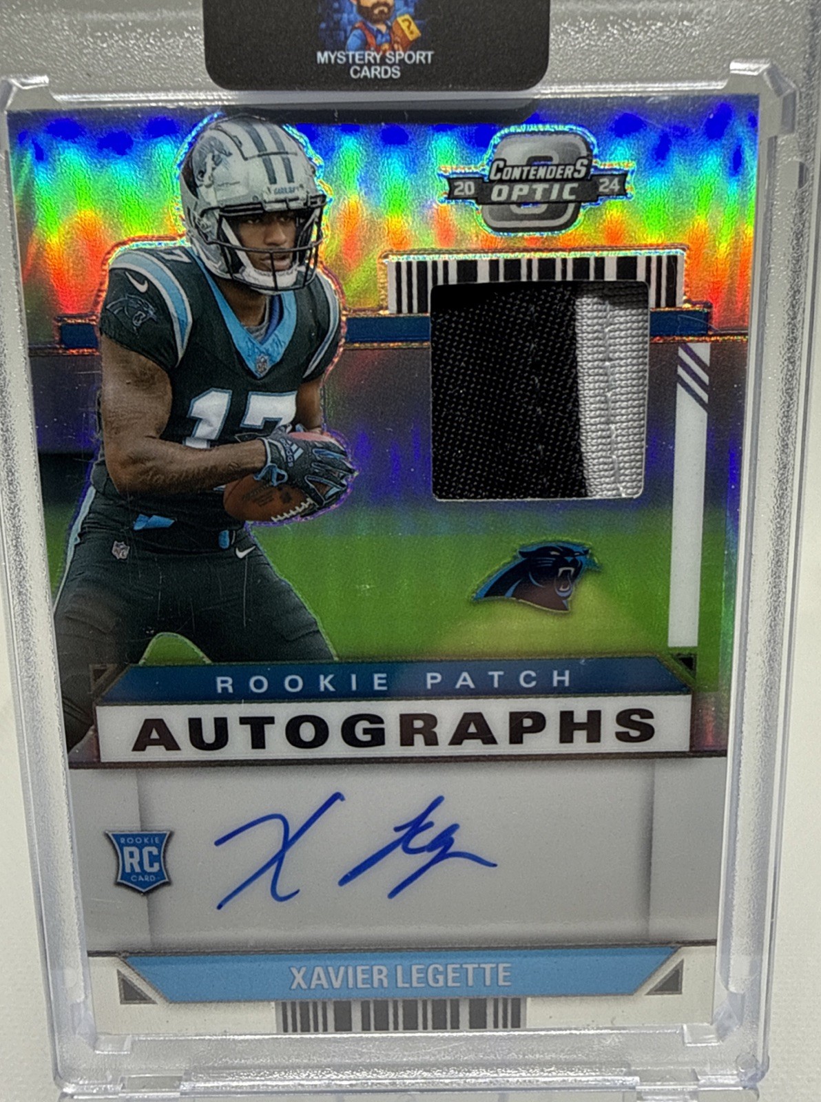 2024 Contenders Optic Xavier Legette Rookie Patch Auto RC Panthers  #9/75