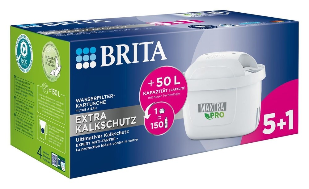 Упаковка BRITA Maxtra Pro Extra Kalkschutz Pack 51 с фильтром-картушем 1906839 7290₽