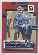 2022 Panini Donruss Rated Rookie Press Proof Red Roger McCreary #365 fm0