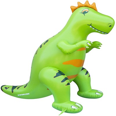 Swimline 85'' Neon Green Humongous Inflatable Dinosaur Outdoor Water Sprinkler