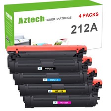 A set Toner fits for HP 212A LaserJet M554dn M555dn M555x MFP M578f M578dn