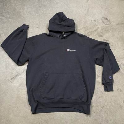 Champion Sweater XL 00s Y2k Chest Spellout Athletic Gym Work-out Pullover Hoodie