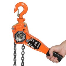 Orange Color 3t/3000kg Chain Block Hoist Ratc...