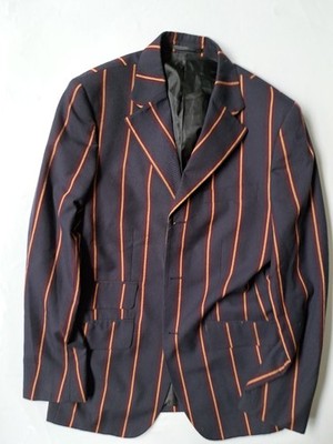 90er Bootfahren Regatta Blazer 60s Style gestreift Internatsjacke 40