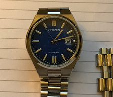 Citizen Tsuyosa Automatic Blue Dial Watch NJ015081L + 4 Spare Links. +FREE Brush