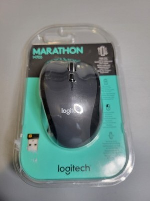 Logitech M705 Marathon Wireless Mouse Black w/ Batteries Brand New