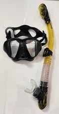 Phantom Aquatics Professional Snorkel Set Adult Yellow 