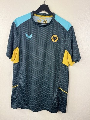 WOLVERHAMPTON WANDERERS 2021/2022 TRAINING FOOTBALL SHIRT JERSEY CASTORE L ADULT