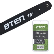 8TEN 18" Chainsaw Guide Bar & Chain .050 3/8 66DL for Stihl 039 024 036 33RS66E
