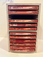 Vintage CHARTPAK  Velvet Touch Transfers -Huge lot  120+ Sheets In Display Case