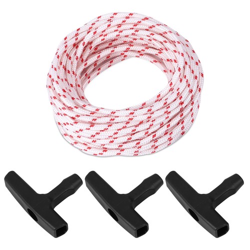 3pcs Gas Engine Handle & Pull Cord, High Strength 0.20 Inch Thick Replacement...