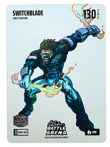 2025 Bo Jackson Battle Arena Switchblade Travis Hunter RC Blizzard Battlefoil