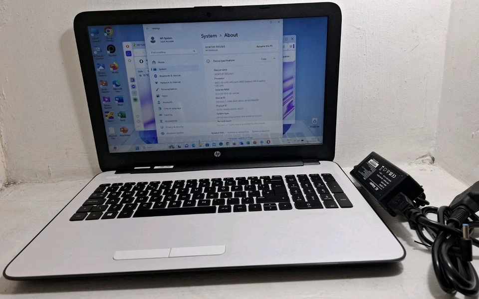 HP Notebook 15.6" AMD A6-6310 Radeo R4 16/1000GB HDD Win 11 Pro + 24 Office365 - Image 2 of 4