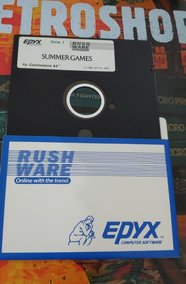 Summer Games (Epyx 1985) Commodore 64 (Disk) works 8-bit classic